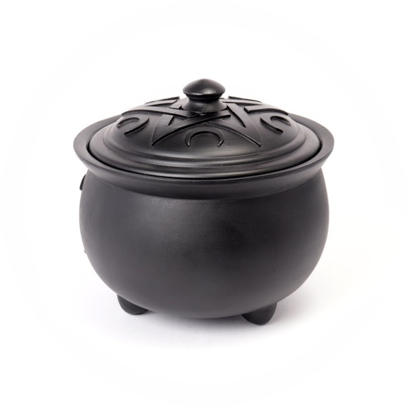 New! Alchemy Of England (Alchemy Gothic) Triple Moon Cauldron Pot - Picture 4 of 6